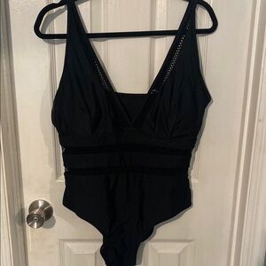 Black One-Piece Swimsuit